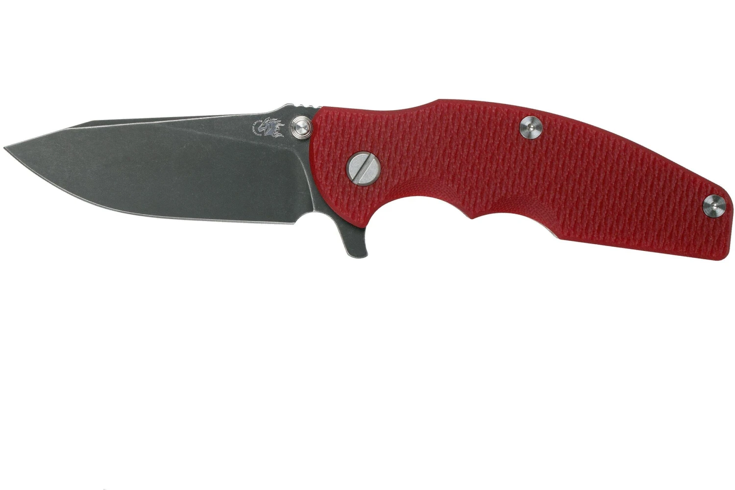 Rick Hinderer Jurassic Slicer Battle Black, Red G10 CPM 20CV Navaja 3 Rick Hinderer Jurassic Slicer Battle Black, Red G10 CPM 20CV Navaja