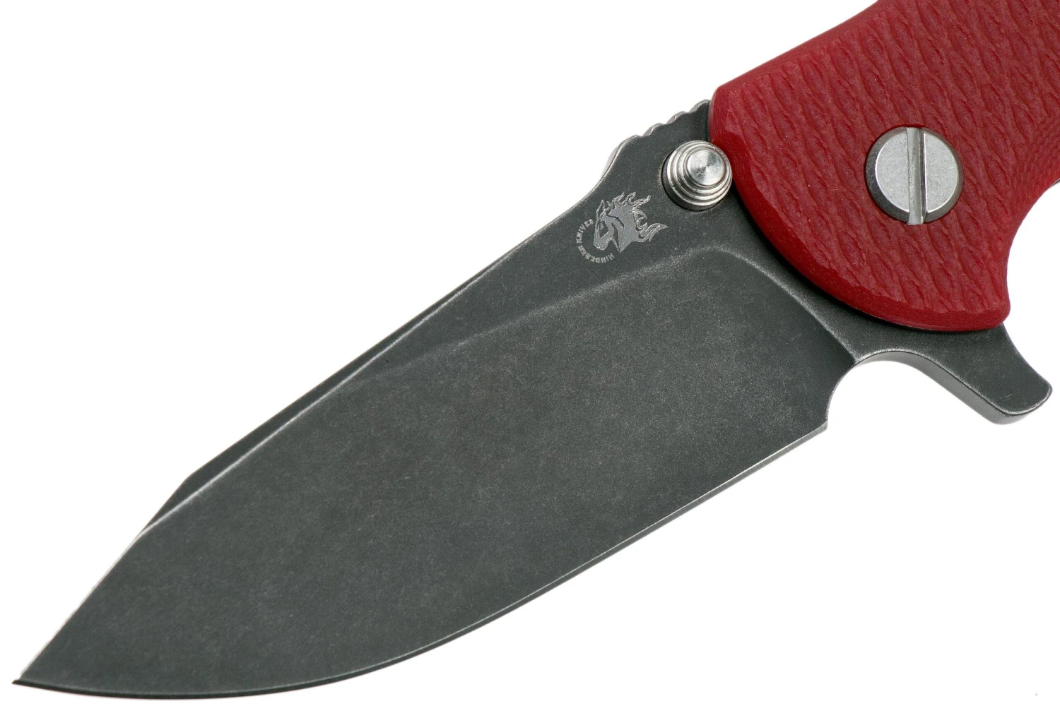 Rick Hinderer Jurassic Slicer Battle Black, Red G10 CPM 20CV Navaja 5 Rick Hinderer Jurassic Slicer Battle Black, Red G10 CPM 20CV Navaja - Imagen 3