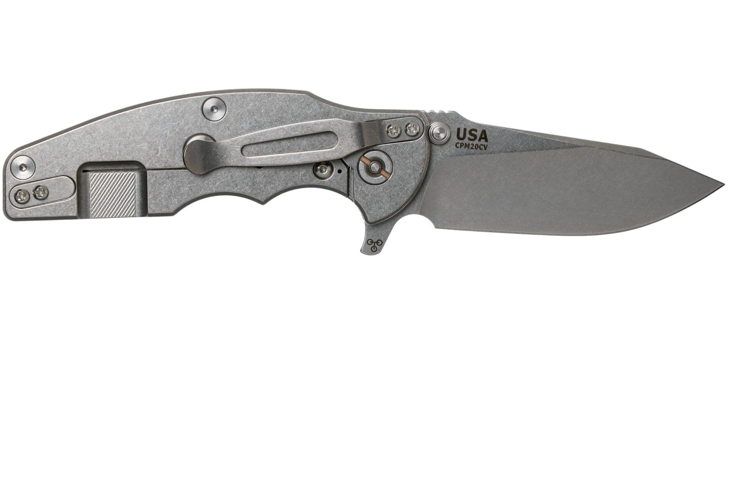 Rick Hinderer Jurassic Slicer Black G10 CPM 20CV Navaja 4 Rick Hinderer Jurassic Slicer Black G10 CPM 20CV Navaja - Imagen 2