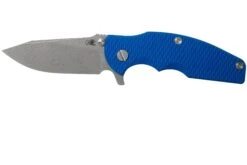 Rick Hinderer Jurassic Slicer Working Finish Blue G10 CPM 20CV Navaja