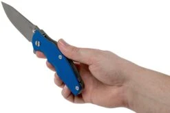 Rick Hinderer Jurassic Slicer Working Finish Blue G10 CPM 20CV Navaja -Knives And Tools Comercio HRK JU SL WF BL 08 rick hinderer knives