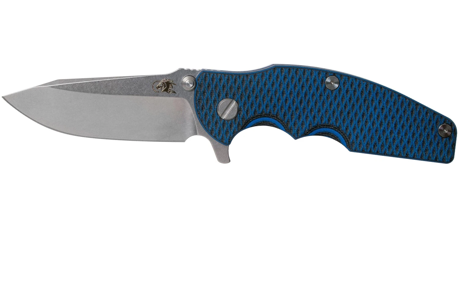 Rick Hinderer Jurassic Spearpoint 20CV Stonewash Blue, Blue-Black G10 Navaja 3 Rick Hinderer Jurassic Spearpoint 20CV Stonewash Blue, Blue-Black G10 Navaja