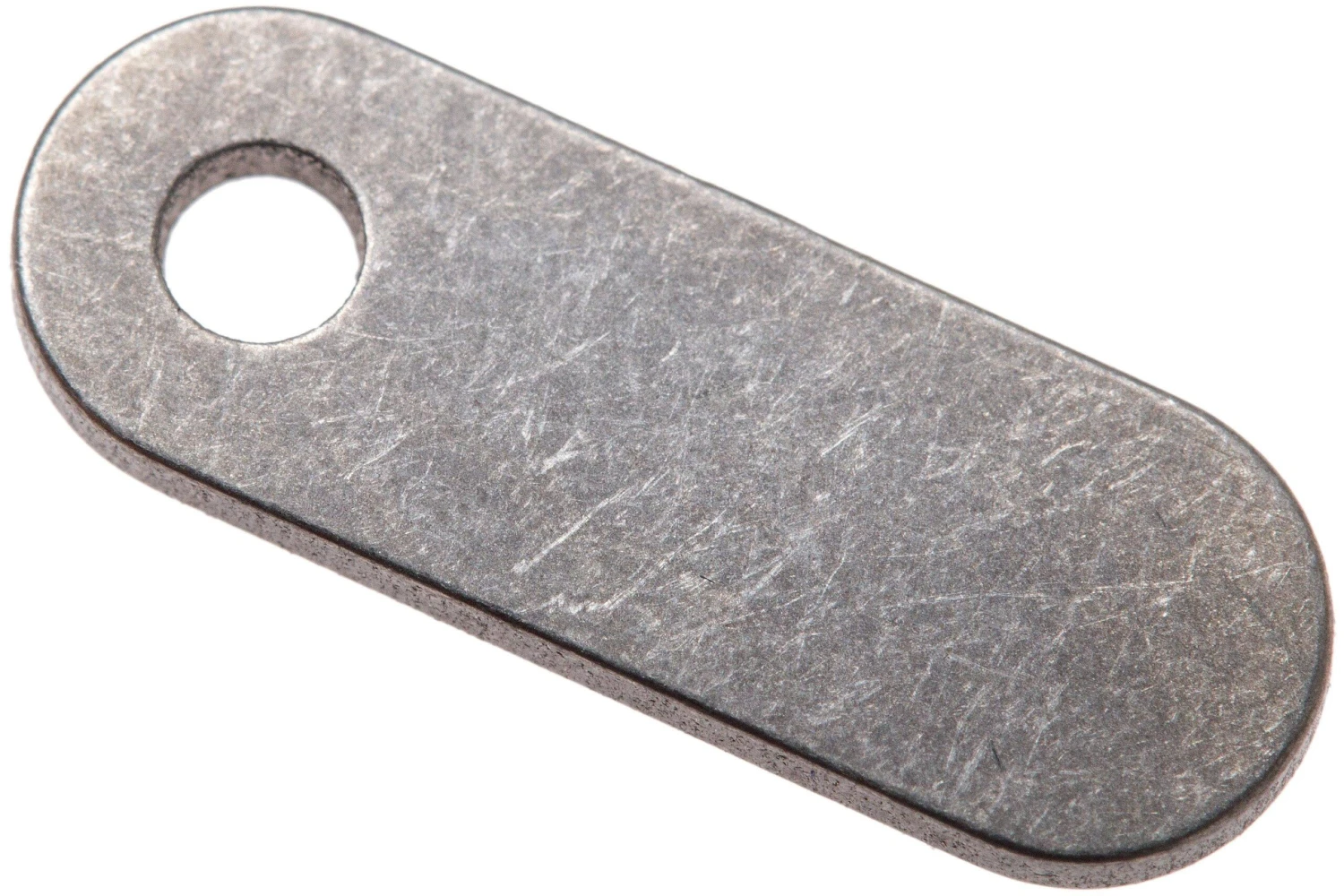 Rick Hinderer One Hole Filler Tab Titanium, Stonewashed 3 Rick Hinderer One Hole Filler Tab Titanium, Stonewashed