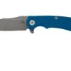 Rick Hinderer Project X, MagnaCut Clip Point, Battle Blue, Blue G10 Navaja