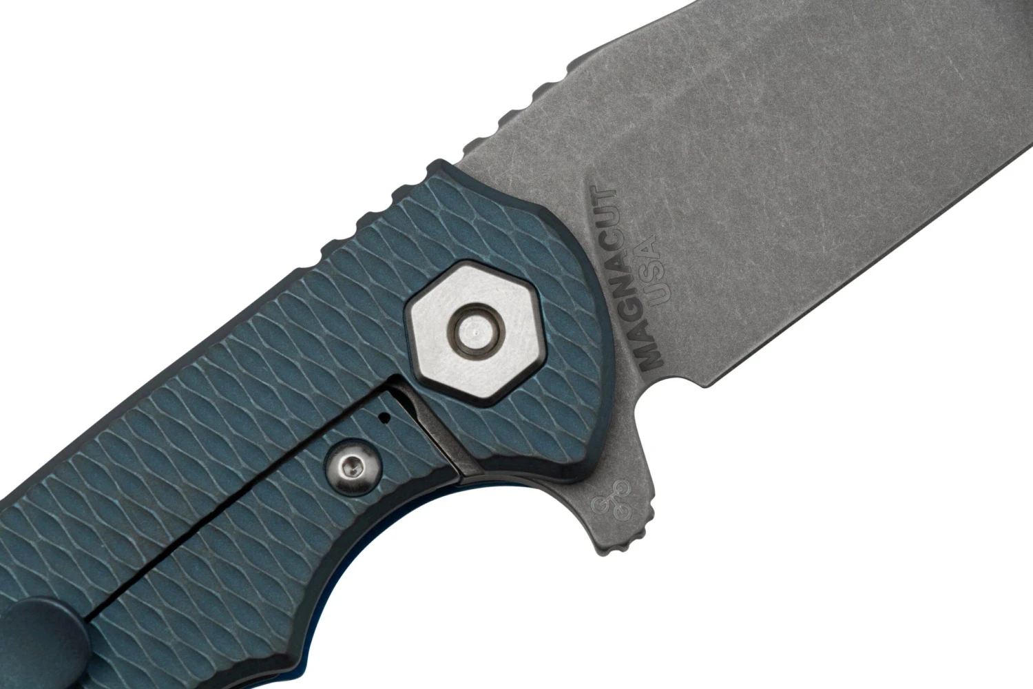 Rick Hinderer Project X, MagnaCut Clip Point, Battle Blue, Blue G10 Navaja 7 Rick Hinderer Project X, MagnaCut Clip Point, Battle Blue, Blue G10 Navaja - Imagen 5