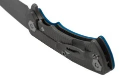 Rick Hinderer Project X, MagnaCut Clip Point, Working Finish, Blue G10 Navaja -Knives And Tools Comercio HRK PJX MC CP WFL 04 rickhinderer