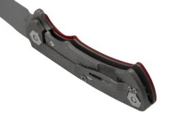 Rick Hinderer Project X, MagnaCut Clip Point, Working Finish, Red G10 Navaja -Knives And Tools Comercio HRK PJX MC CP WFR 04 rickhinderer