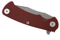 Rick Hinderer Project X, MagnaCut Clip Point, Working Finish, Red G10 Navaja -Knives And Tools Comercio HRK PJX MC CP WFR 06 rickhinderer