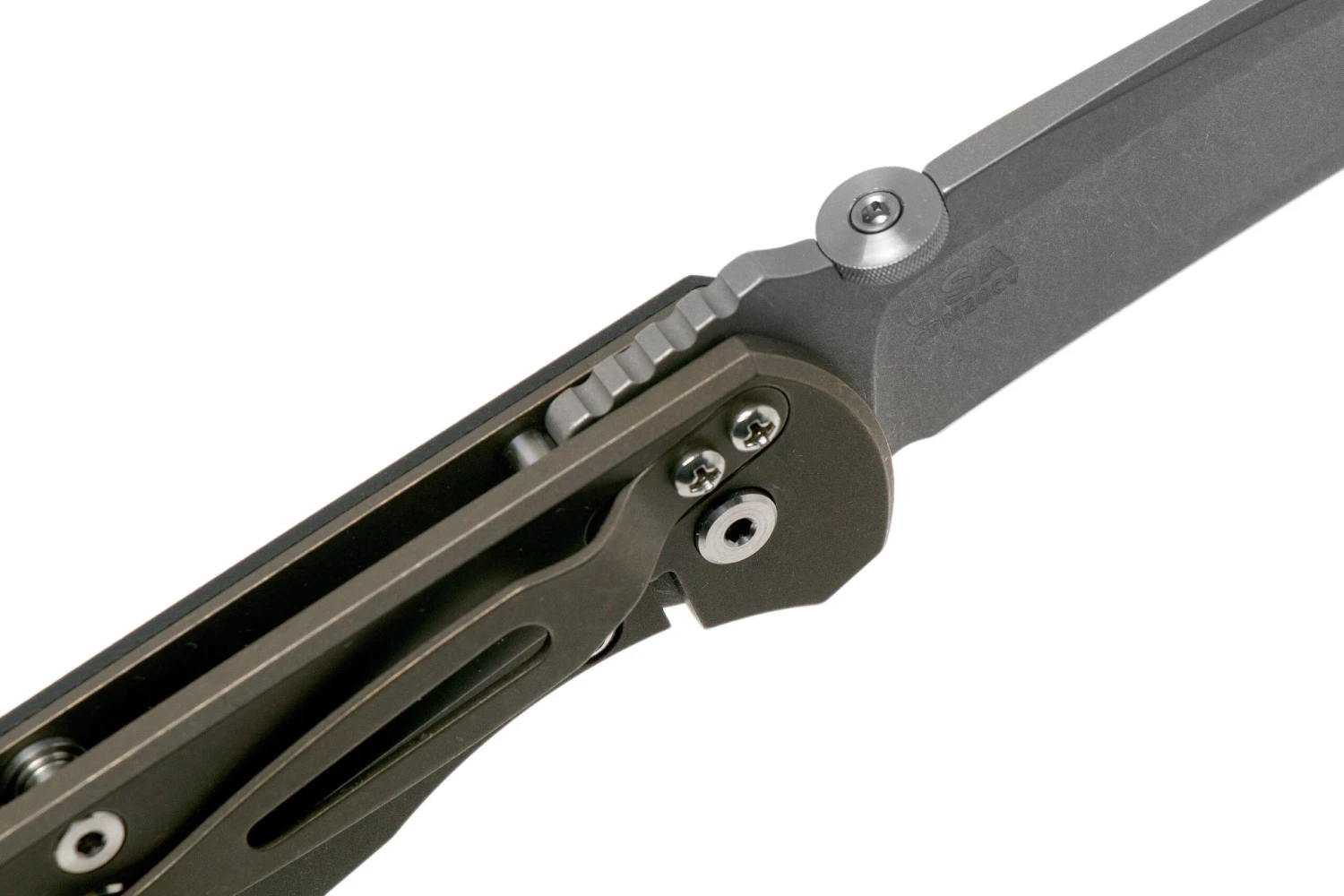 Rick Hinderer FireTac Recurve Battle Bronze, Black G10 Navaja, Rick Hinderer Design 8 Rick Hinderer FireTac Recurve Battle Bronze, Black G10 Navaja, Rick Hinderer Design - Imagen 6