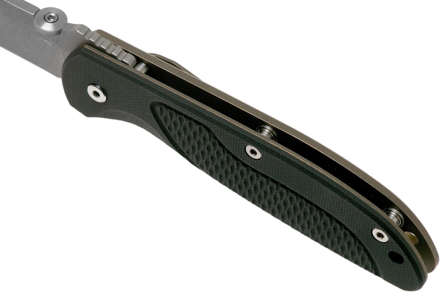 Rick Hinderer FireTac Recurve Battle Bronze, Black G10 Navaja, Rick Hinderer Design 9 Rick Hinderer FireTac Recurve Battle Bronze, Black G10 Navaja, Rick Hinderer Design - Imagen 7