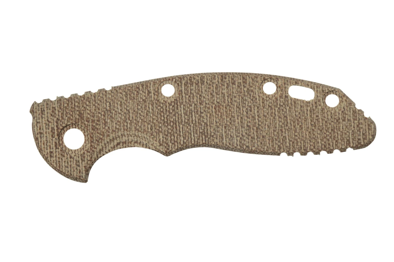 Rick Hinderer XM-18 3" Cachas, Textured Natural Micarta 3 Rick Hinderer XM-18 3" Cachas, Textured Natural Micarta