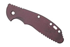 Rick Hinderer XM24 Cacha, Smooth Burgundy Canvas Micarta