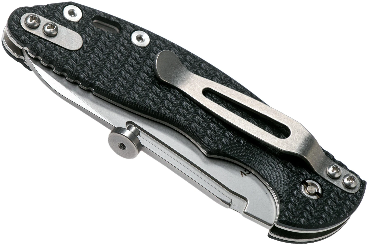 Rick Hinderer XM Slippy 3 Sheepfoot 20CV Black G10 Navaja Slipjoint" 6 Rick Hinderer XM Slippy 3 Sheepfoot 20CV Black G10 Navaja Slipjoint" - Imagen 4