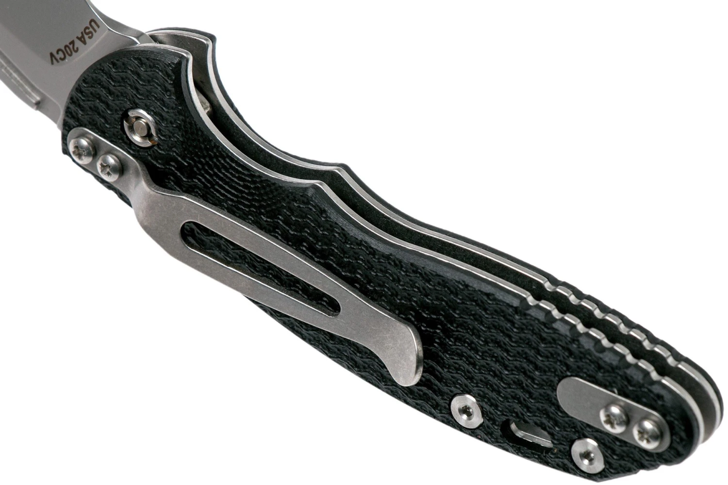 Rick Hinderer XM Slippy 3 Sheepfoot 20CV Black G10 Navaja Slipjoint" 7 Rick Hinderer XM Slippy 3 Sheepfoot 20CV Black G10 Navaja Slipjoint" - Imagen 5