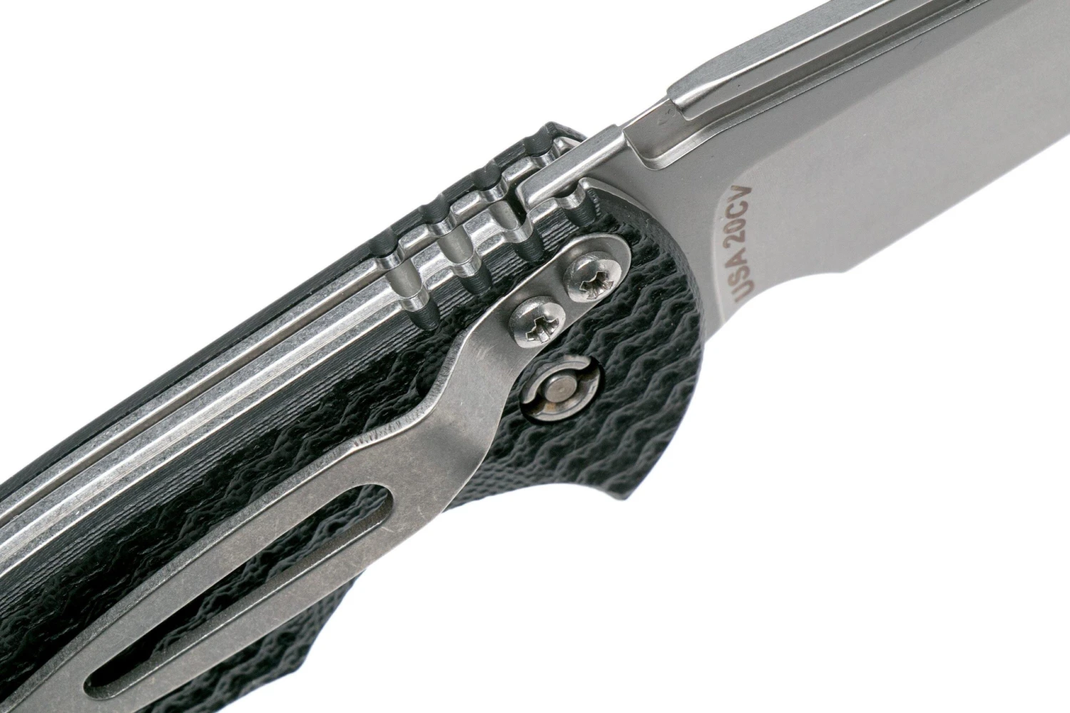 Rick Hinderer XM Slippy 3 Sheepfoot 20CV Black G10 Navaja Slipjoint" 8 Rick Hinderer XM Slippy 3 Sheepfoot 20CV Black G10 Navaja Slipjoint" - Imagen 6