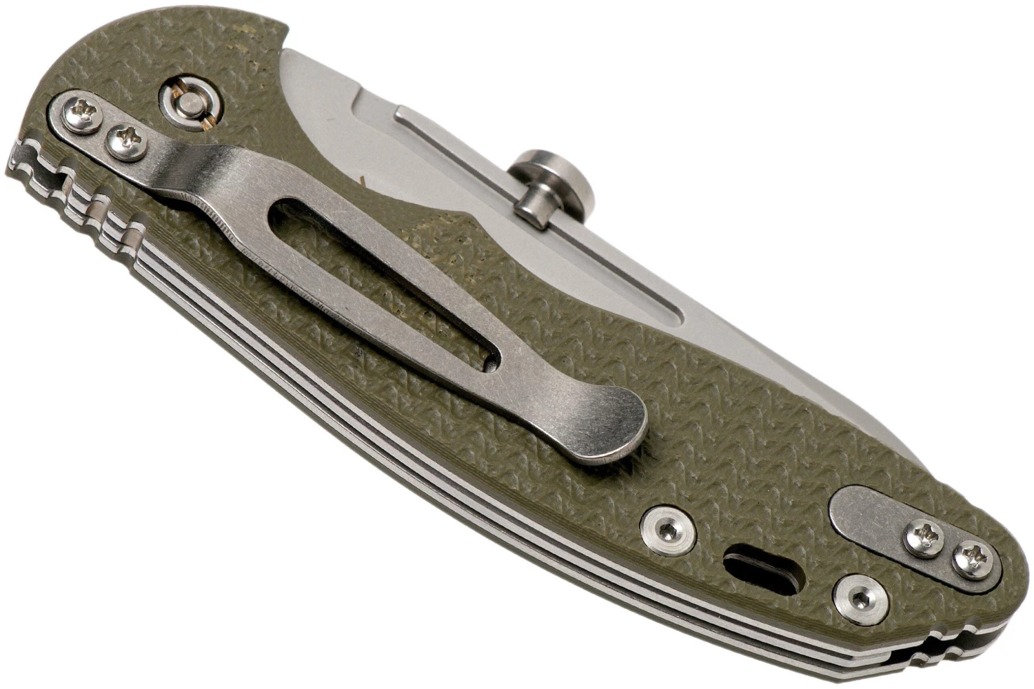 Rick Hinderer XM Slippy 3 Sheepfoot 20CV OD Green G10 Navaja Slipjoint" 6 Rick Hinderer XM Slippy 3 Sheepfoot 20CV OD Green G10 Navaja Slipjoint" - Imagen 4