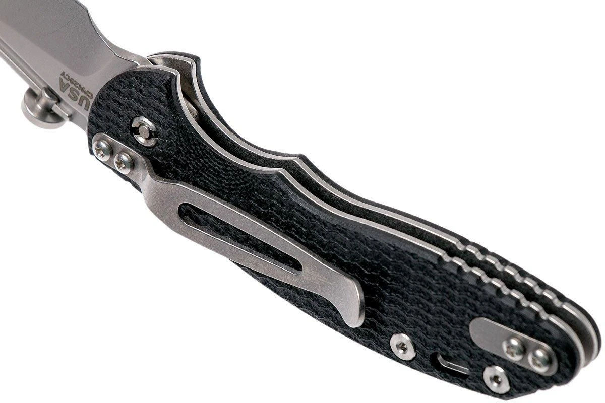 Rick Hinderer XM Slippy 3 Slicer 20CV Black G10 Navaja Slipjoint" 7 Rick Hinderer XM Slippy 3 Slicer 20CV Black G10 Navaja Slipjoint" - Imagen 5