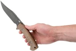 Rick Hinderer Ranch Bowie Natural Canvas Micarta, Battle Black, Cuchillo Bowie -Knives And Tools Comercio HRK TRB BB NM 06 rick hinderer knives