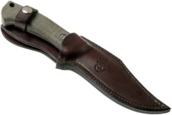 Rick Hinderer Ranch Bowie Green Canvas Micarta, DLC Stonewashed, Cuchillo Bowie -Knives And Tools Comercio HRK TRB DLC GM 07 rick hinderer knives