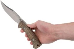 Rick Hinderer Ranch Bowie Natural Canvas Micarta, Stonewashed, Cuchillo Bowie -Knives And Tools Comercio HRK TRB SW NM 06 rick hinderer knives