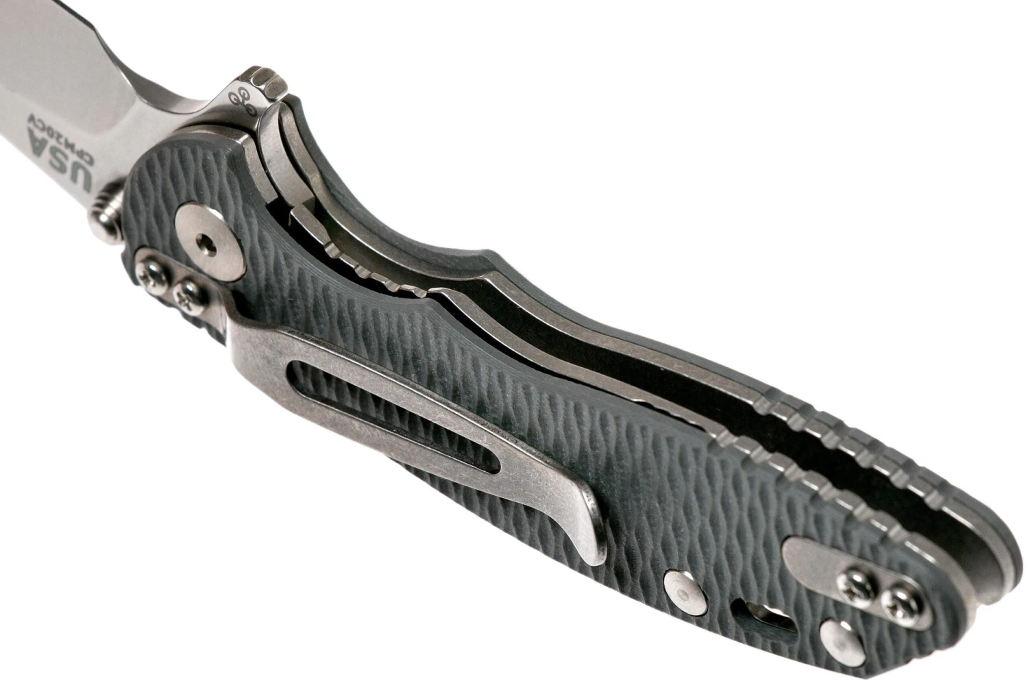 Rick Hinderer XM18 3” Skinny Slicer Linerlock, Grey G10 Navaja 7 Rick Hinderer XM18 3” Skinny Slicer Linerlock, Grey G10 Navaja - Imagen 5