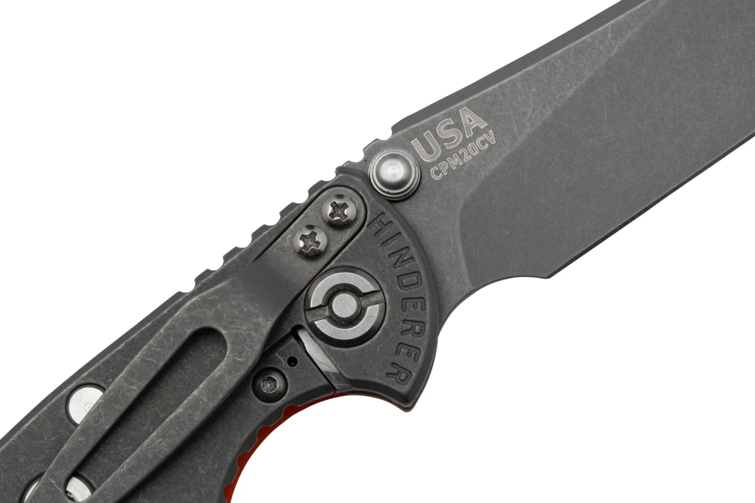 Rick Hinderer XM18 3.0” Slicer Non-Flipper CPM 20CV Orange G10 Navaja 7 Rick Hinderer XM18 3.0” Slicer Non-Flipper CPM 20CV Orange G10 Navaja - Imagen 5