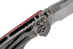 Rick Hinderer XM18 3.0” Spearpoint Non-Flipper CPM 20CV Red G10 Navaja -Knives And Tools Comercio HRK XM18 3 SP NF RD 06 rick hinderer knives