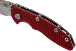 Rick Hinderer XM18 3.0” Spearpoint Non-Flipper CPM 20CV Red G10 Navaja -Knives And Tools Comercio HRK XM18 3 SP NF RD 07 rick hinderer knives