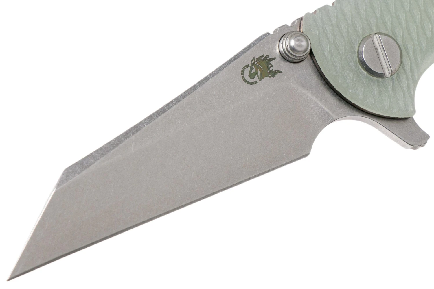 Rick Hinderer XM18 3” Wharncliffe CPM 20CV Stonewash, Bronze, Translucent G10, Navaja 5 Rick Hinderer XM18 3” Wharncliffe CPM 20CV Stonewash, Bronze, Translucent G10, Navaja - Imagen 3