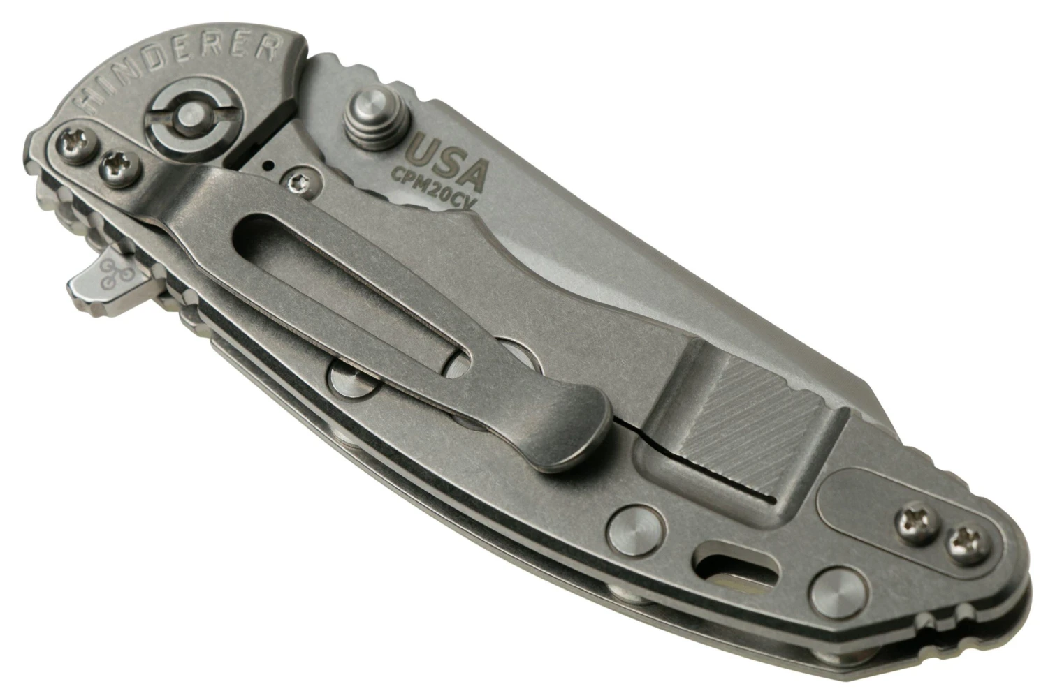 Rick Hinderer XM-18 3" Wharncliffe 20CV Stonewash, Translucent G10, Navaja 6 Rick Hinderer XM-18 3" Wharncliffe 20CV Stonewash, Translucent G10, Navaja - Imagen 4