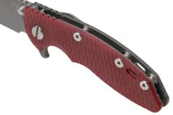 Rick Hinderer XM-18 3" Wharncliffe 20CV Acid Stonewash, Working Finish Red G10, Navaja -Knives And Tools Comercio HRK XM18 3 WCWFR 07 hinderer