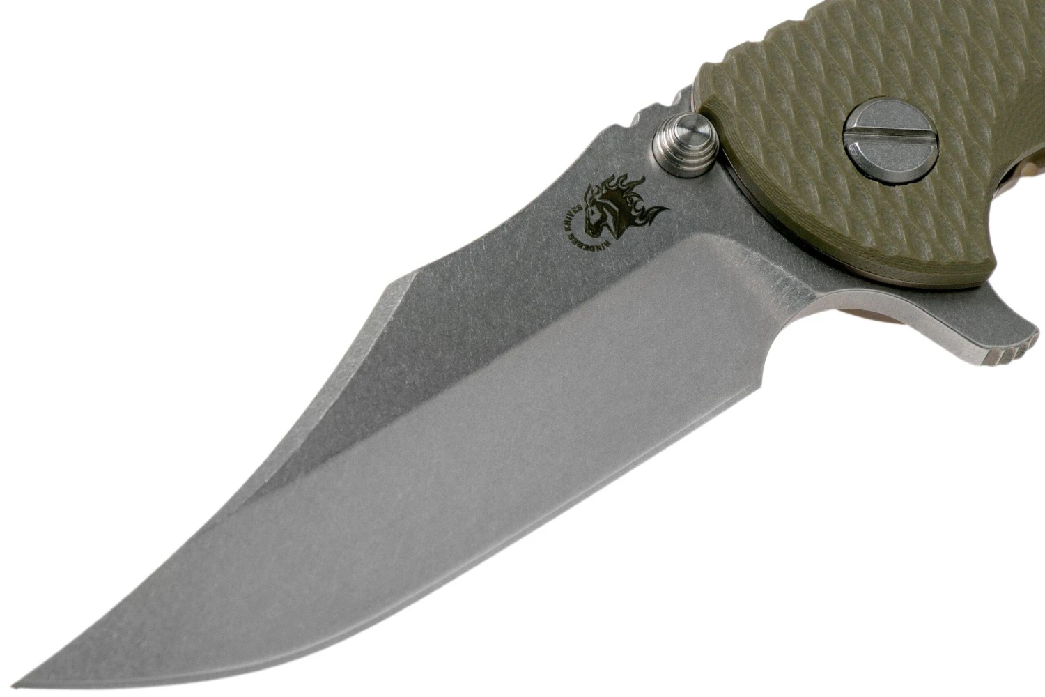 Rick Hinderer XM-18 3.5 Bowie 20CV Stonewash Bronze, OD Green G10 Navaja 5 Rick Hinderer XM-18 3.5 Bowie 20CV Stonewash Bronze, OD Green G10 Navaja - Imagen 3