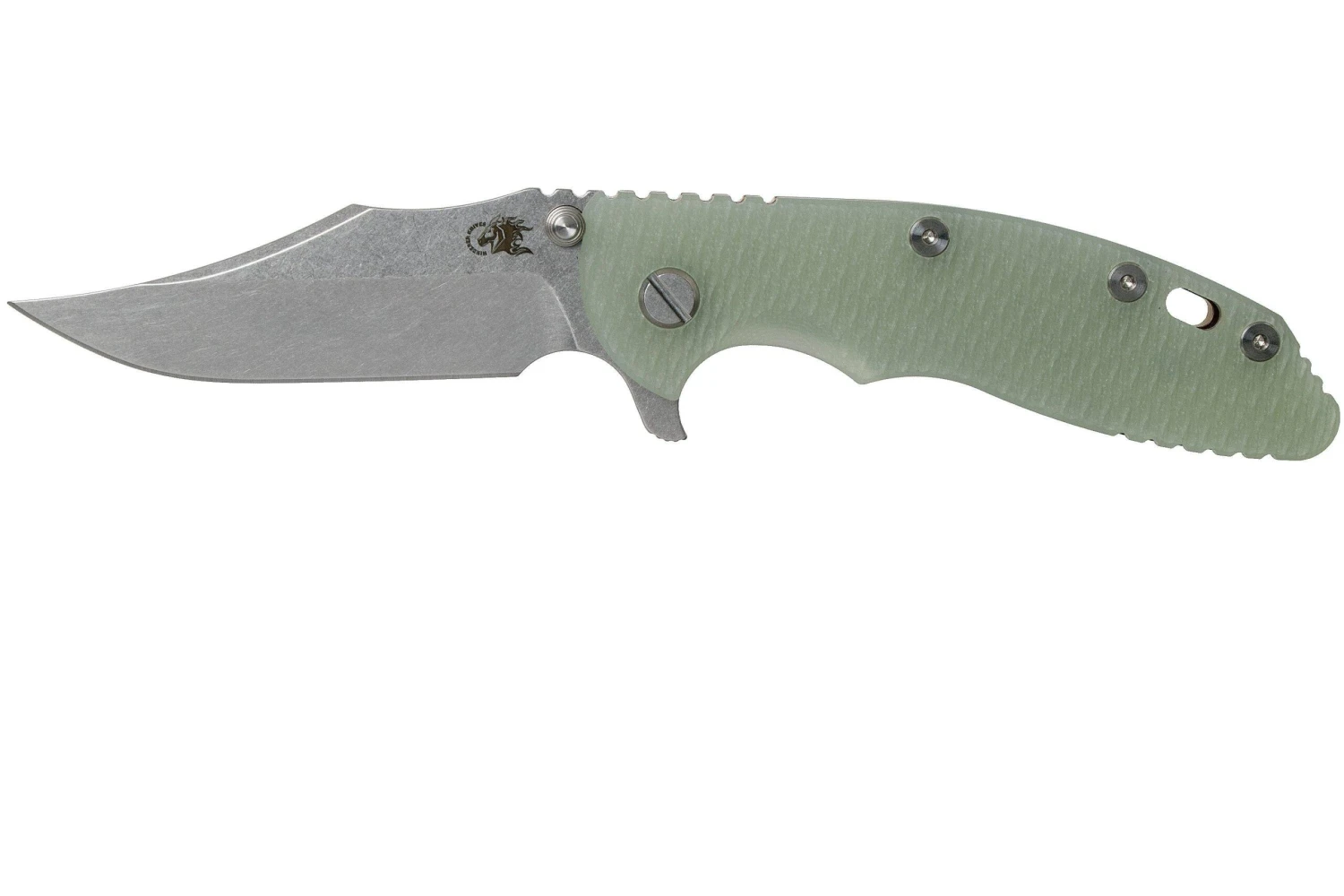 Rick Hinderer XM-18 3.5 Bowie 20CV Stonewash Bronze, Transparent G10 Navaja 3 Rick Hinderer XM-18 3.5 Bowie 20CV Stonewash Bronze, Transparent G10 Navaja