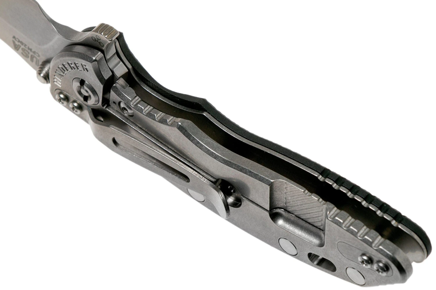 Rick Hinderer XM-18 3.5 Bowie 20CV Stonewash, Black G10 Navaja 7 Rick Hinderer XM-18 3.5 Bowie 20CV Stonewash, Black G10 Navaja - Imagen 5