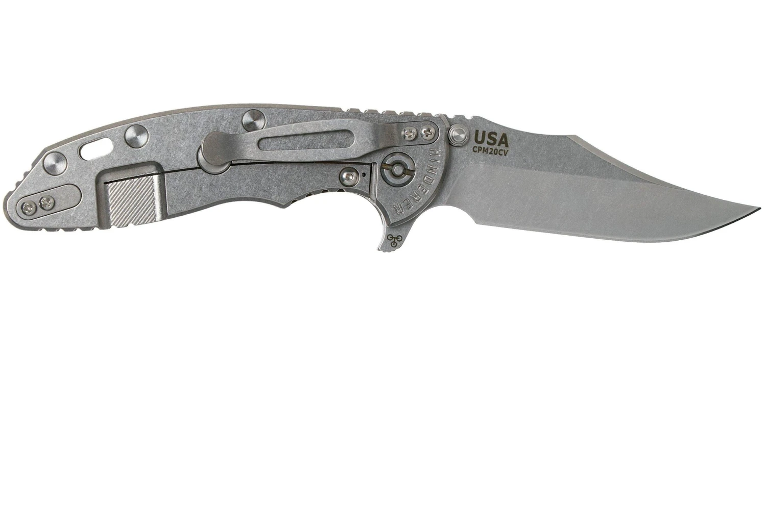 Rick Hinderer XM-18 3.5 Bowie 20CV Stonewash, OD Green G10 Navaja 4 Rick Hinderer XM-18 3.5 Bowie 20CV Stonewash, OD Green G10 Navaja - Imagen 2