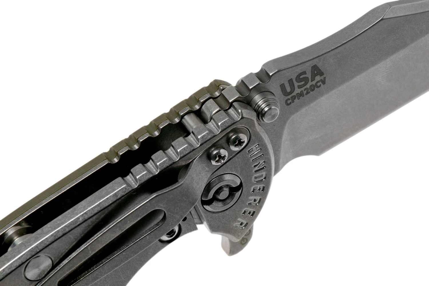 Rick Hinderer XM-18 3.5 Bowie 20CV Stonewash, OD Green G10 Navaja 8 Rick Hinderer XM-18 3.5 Bowie 20CV Stonewash, OD Green G10 Navaja - Imagen 6