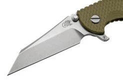 Rick Hinderer XM-18 3.5" Slicer S45VN Fatty Wharncliffe Stonewash Bronze OD Green, Navaja -Knives And Tools Comercio HRK XM18 35 FW SWG 03 rickhinderer