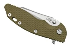 Rick Hinderer XM-18 3.5" Slicer S45VN Fatty Wharncliffe Stonewash Bronze OD Green, Navaja -Knives And Tools Comercio HRK XM18 35 FW SWG 06 rickhinderer