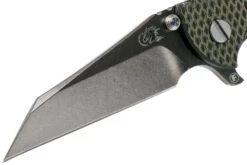 Rick Hinderer XM-18 3.5 Wharncliffe Fatty 20CV, Black/OD-green G10 Navaja" -Knives And Tools Comercio HRK XM18 35 FWCBL OB 03 rick hinderer knives