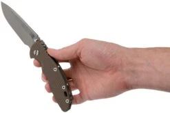 Rick Hinderer XM18 3,5” Non-Flipper Spearpoint Working Finish, Flat Dark Earth G10 -Knives And Tools Comercio HRK XM18 35 NFWF FDE 08 rick hinderer knives