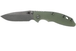 Rick Hinderer XM18 3,5” Non-Flipper Spearpoint Working Finish, Translucent Green G10