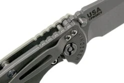 Rick Hinderer XM18 3,5” Non-Flipper Spearpoint Working Finish, Translucent Green G10 -Knives And Tools Comercio HRK XM18 35 NFWF TG 06 rick hinderer knives