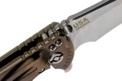 Rick Hinderer XM18 3.5” Recurve, CPM 20 CV, Stonewash Bronze, OD Green G10, Navaja -Knives And Tools Comercio HRK XM18 35 RCSR O 06 rick hinderer knives