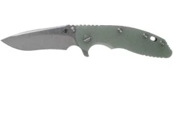 Rick Hinderer XM18 3.5” Recurve, CPM 20CV, Stonewash, Bronze, Translucent G10, Navaja