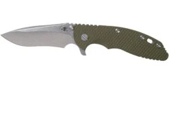 Rick Hinderer XM18 3.5” Recurve, CPM 20CV, Stonewash, OD Green G10, Navaja