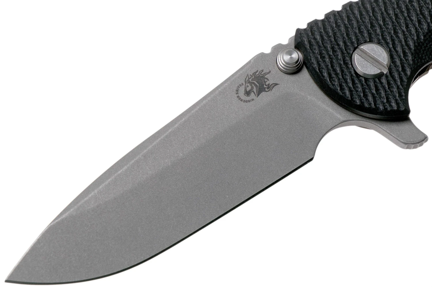 Rick Hinderer XM18 3,5" Spearpoint CPM 20CV Stonewash, Battle Bronze, Black G10, Navaja 5 Rick Hinderer XM18 3,5" Spearpoint CPM 20CV Stonewash, Battle Bronze, Black G10, Navaja - Imagen 3