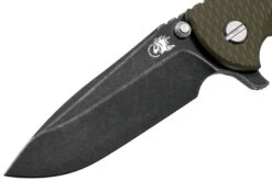 Rick Hinderer XM18 3,5” Spearpoint CPM 20CV Blackwash, Battle Black, OD-Green G10, Navaja -Knives And Tools Comercio HRK XM18 35 SP BB OD 03 rick hinderer knives