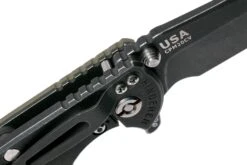 Rick Hinderer XM18 3,5” Spearpoint CPM 20CV Blackwash, Battle Black, OD-Green G10, Navaja -Knives And Tools Comercio HRK XM18 35 SP BB OD 06 rick hinderer knives