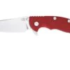 Rick Hinderer XM18 3.5" Skinny Sheepsfoot 20CV, Red G10 Navaja