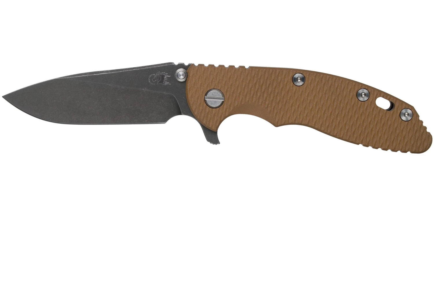 Rick Hinderer XM18 3,5” Slicer CPM 20CV Battle Black DLC, Coyote Brown G10, Navaja 3 Rick Hinderer XM18 3,5” Slicer CPM 20CV Battle Black DLC, Coyote Brown G10, Navaja